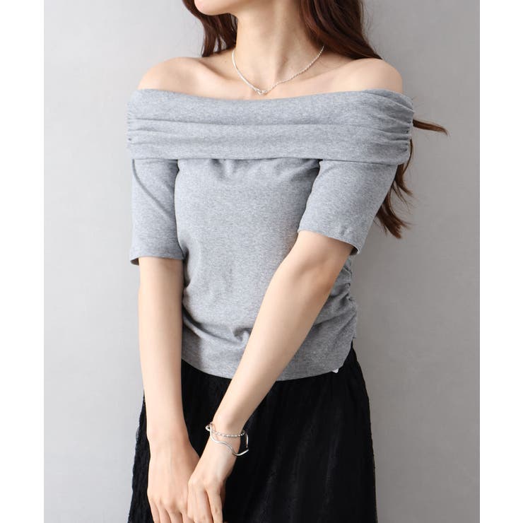 オフショル5分袖トップス | SpRay | 詳細画像25 