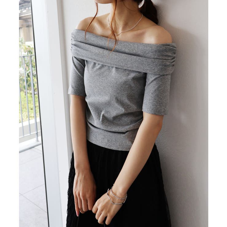 オフショル5分袖トップス | SpRay | 詳細画像30 