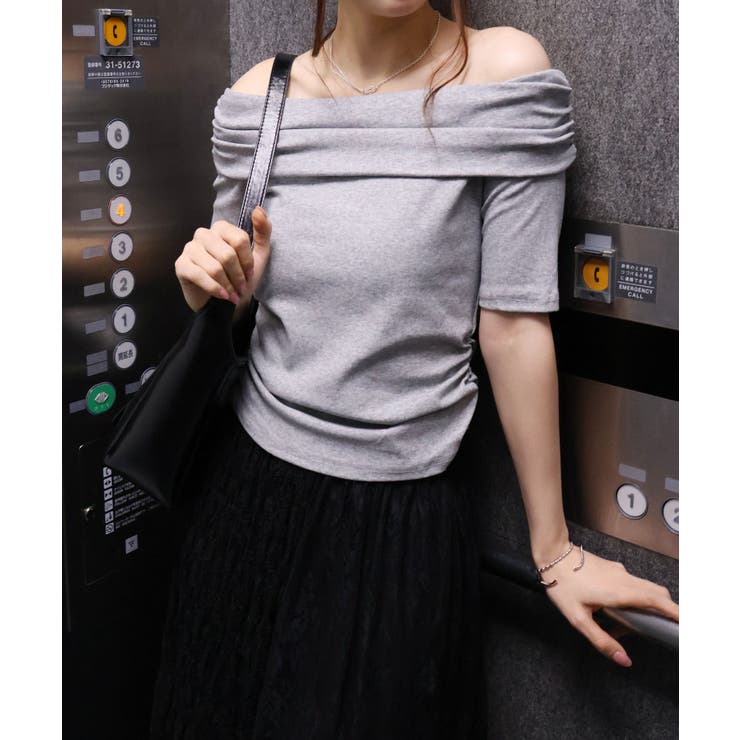 オフショル5分袖トップス | SpRay | 詳細画像33 