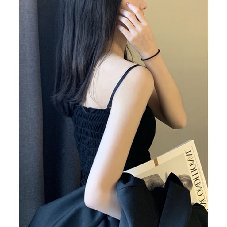 シャーリングカップ付ベアトップ | SpRay | 詳細画像12 