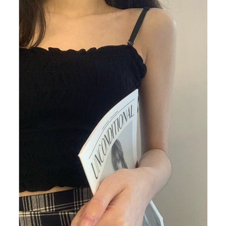 シャーリングカップ付ベアトップ | SpRay | 詳細画像13 