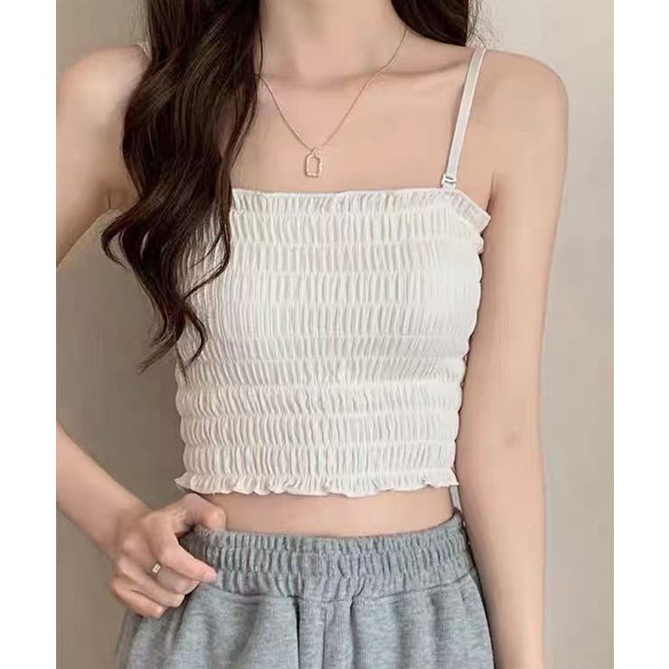 シャーリングカップ付ベアトップ | SpRay | 詳細画像7 