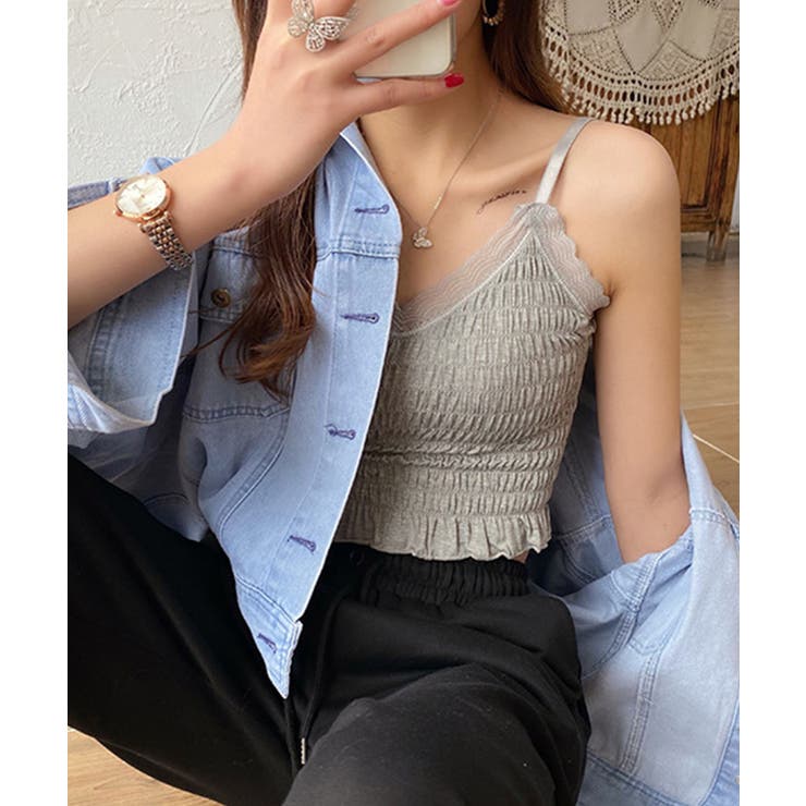 シャーリングカップ付キャミソール | SpRay | 詳細画像21 