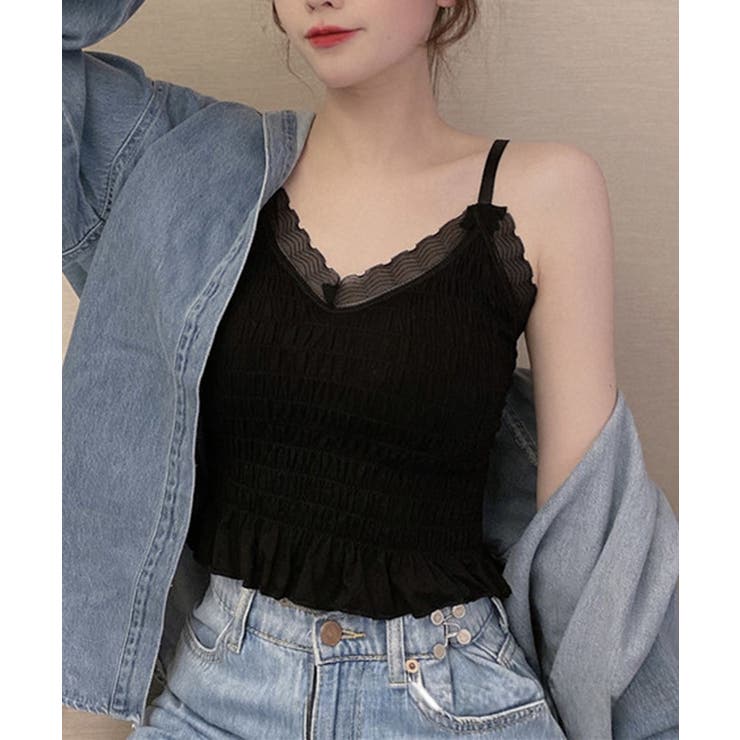 シャーリングカップ付キャミソール | SpRay | 詳細画像3 