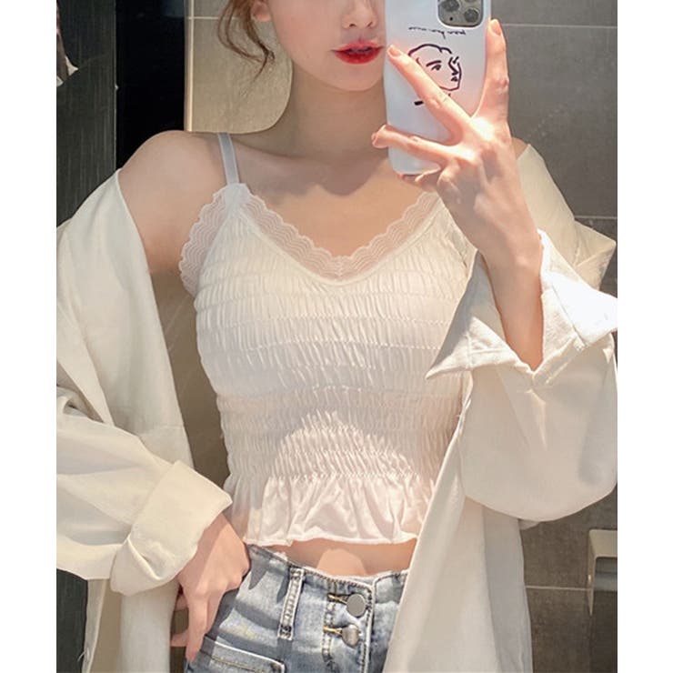 シャーリングカップ付キャミソール | SpRay | 詳細画像7 