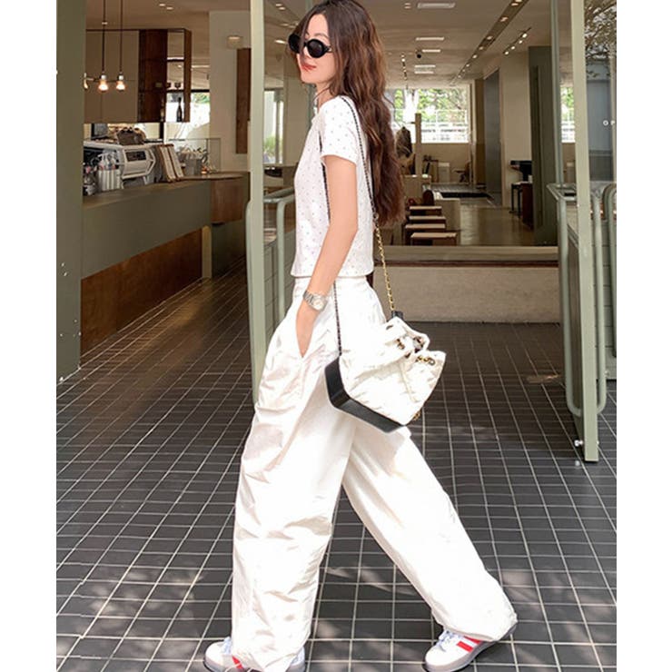 ドットロゴ半袖刺繍トップス | SpRay | 詳細画像9 