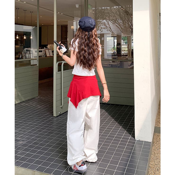 ドットロゴ半袖刺繍トップス | SpRay | 詳細画像10 