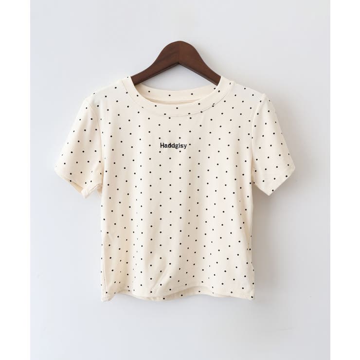 ドットロゴ半袖刺繍トップス | SpRay | 詳細画像14 