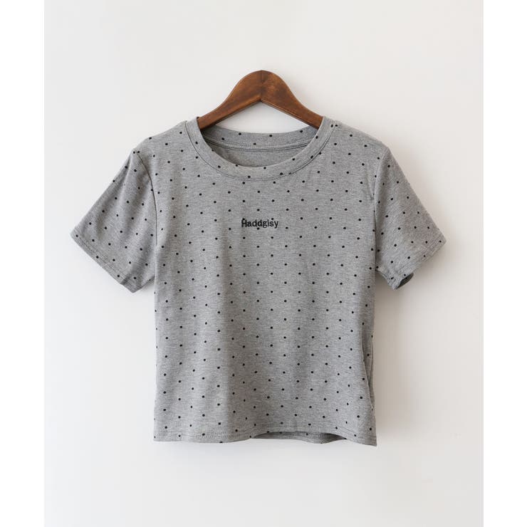 ドットロゴ半袖刺繍トップス | SpRay | 詳細画像16 