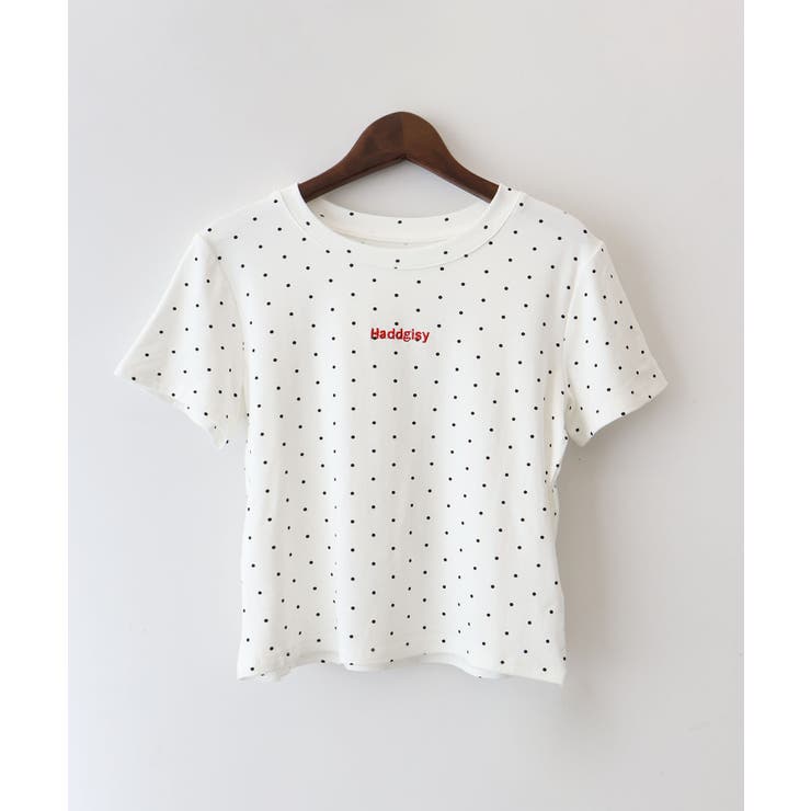 ドットロゴ半袖刺繍トップス | SpRay | 詳細画像17 