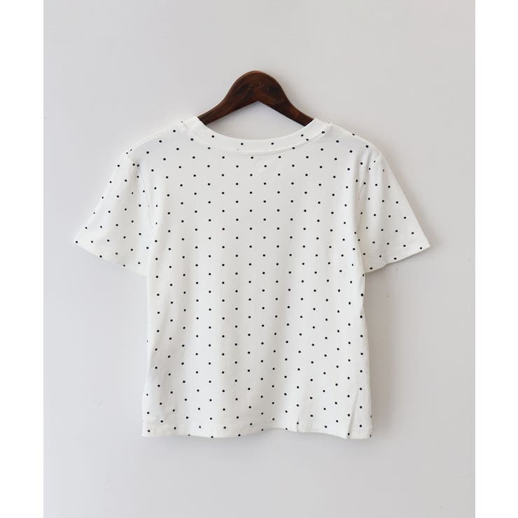 ドットロゴ半袖刺繍トップス | SpRay | 詳細画像18 