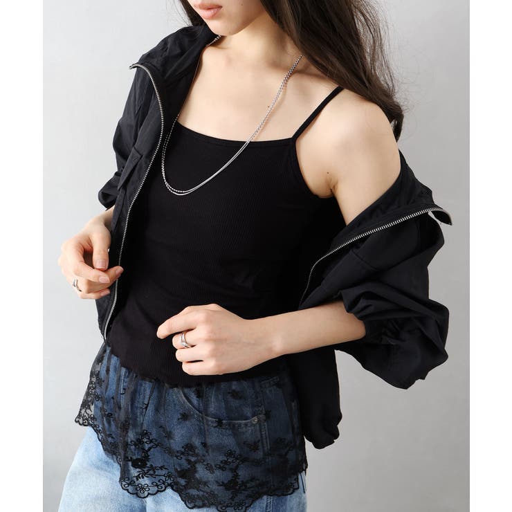 カップ付テレコレイヤードキャミ | SpRay | 詳細画像4 