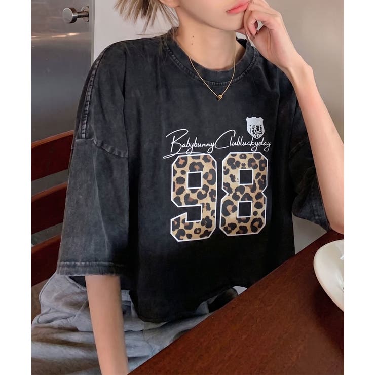 A | ピグメントクロップドプリントTシャツ | SpRay