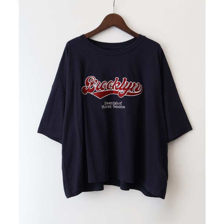 ネイビー | フェルトロゴBIG Tシャツ | SpRay