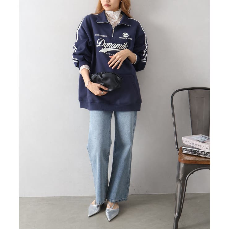 袖ラインロゴハーフZIP | SpRay | 詳細画像12 