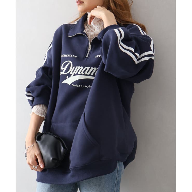 袖ラインロゴハーフZIP | SpRay | 詳細画像13 