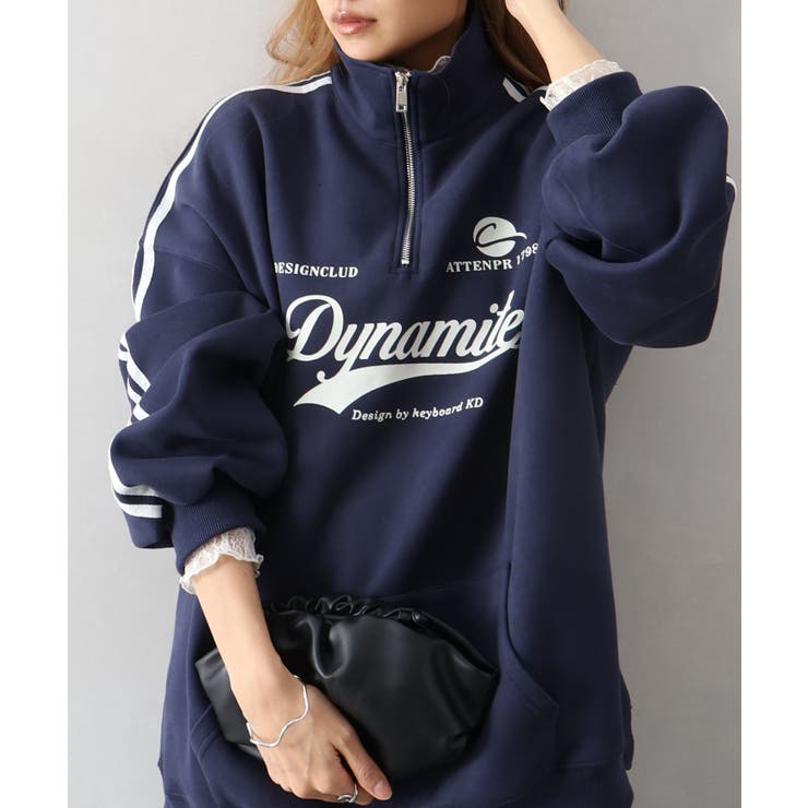 袖ラインロゴハーフZIP | SpRay | 詳細画像14 