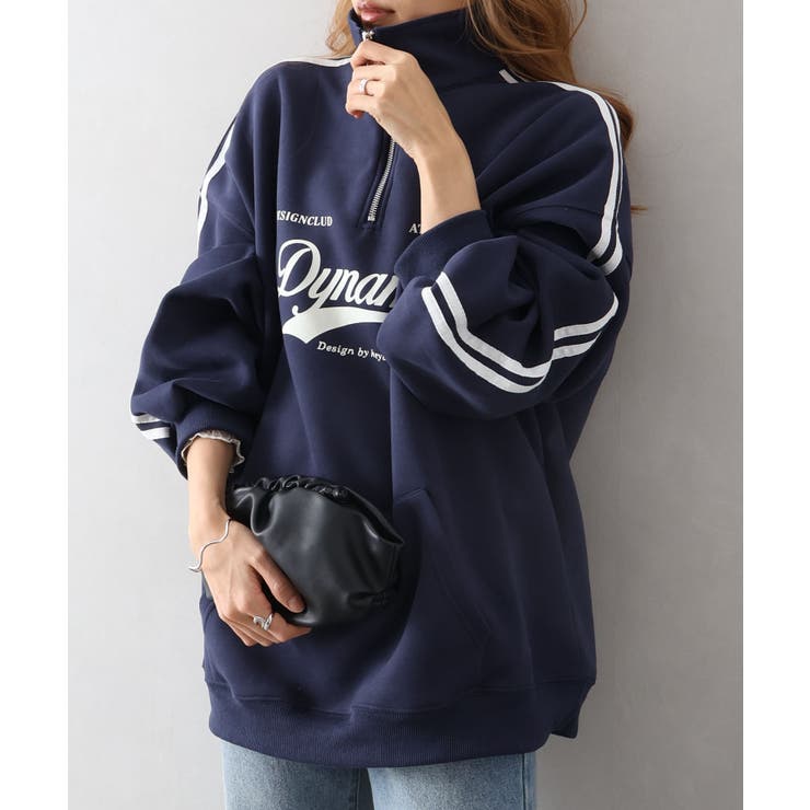 袖ラインロゴハーフZIP | SpRay | 詳細画像15 