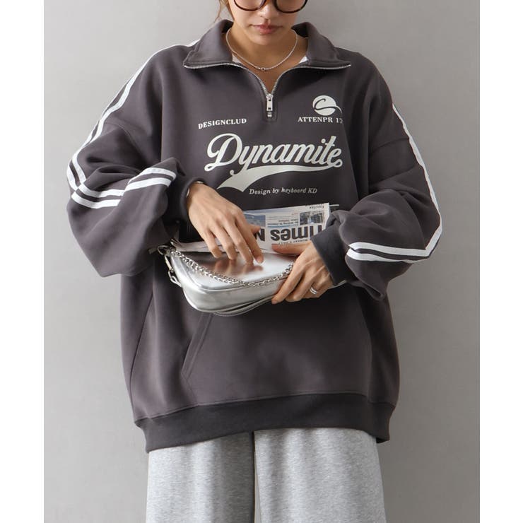 袖ラインロゴハーフZIP | SpRay | 詳細画像25 