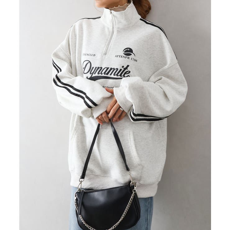 袖ラインロゴハーフZIP | SpRay | 詳細画像2 