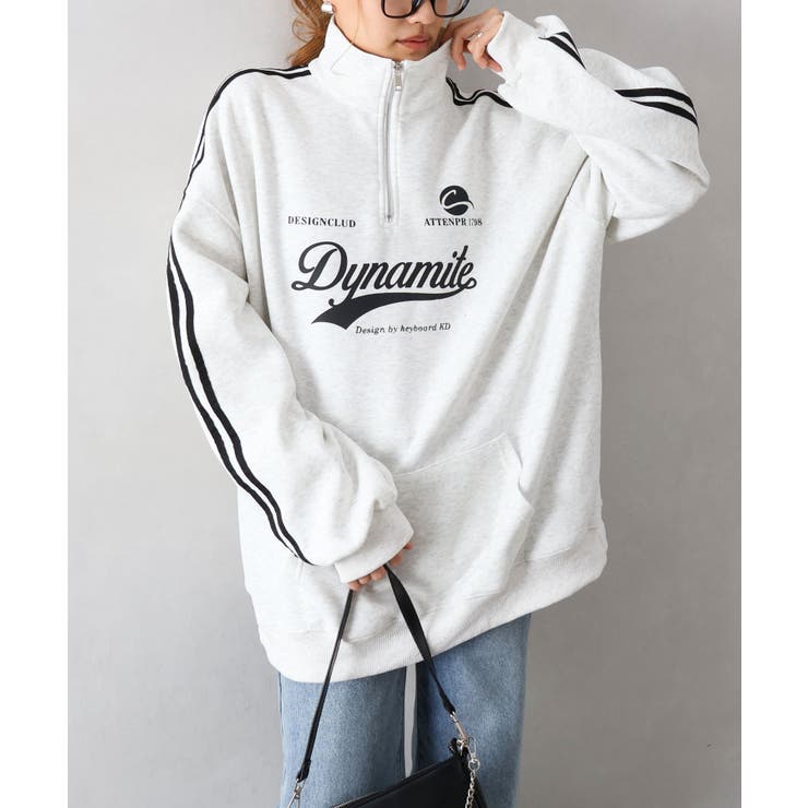 袖ラインロゴハーフZIP | SpRay | 詳細画像3 