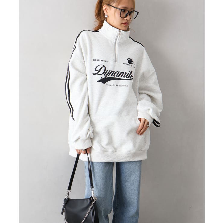 袖ラインロゴハーフZIP | SpRay | 詳細画像4 