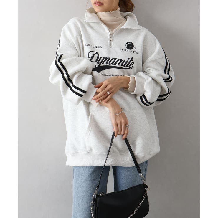 袖ラインロゴハーフZIP | SpRay | 詳細画像6 