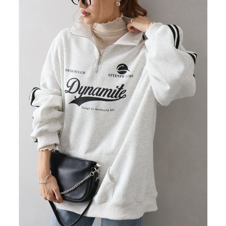 袖ラインロゴハーフZIP | SpRay | 詳細画像8 