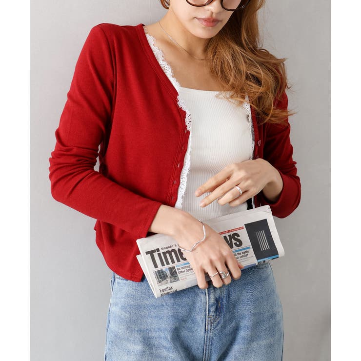 レース付フェイクカーディガン | SpRay | 詳細画像20 