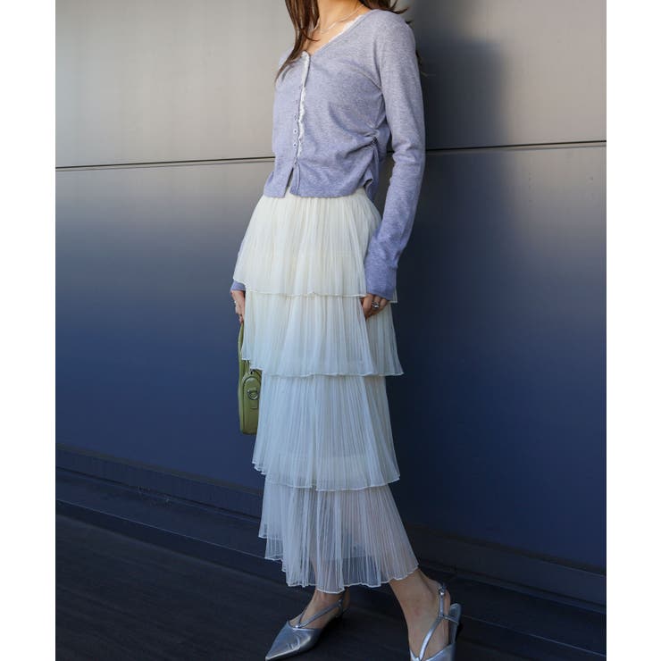 レース付フェイクカーディガン | SpRay | 詳細画像6 