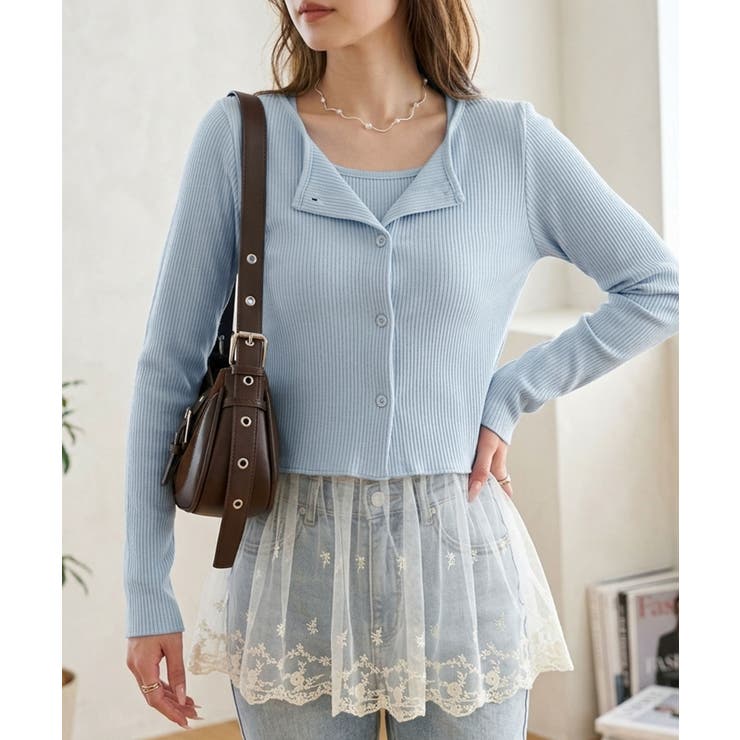 テレコチュールカーディガンセット | SpRay | 詳細画像14 