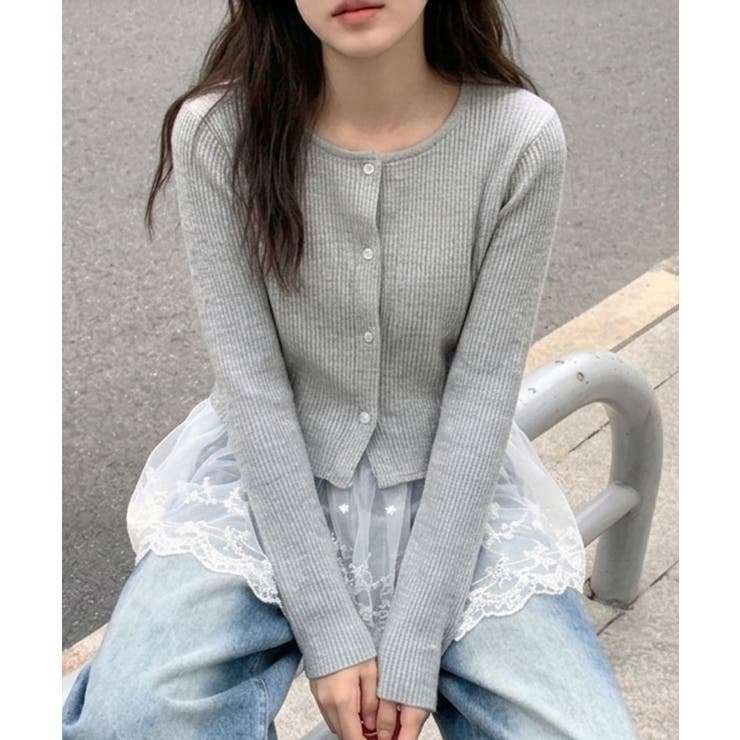 テレコチュールカーディガンセット | SpRay | 詳細画像16 