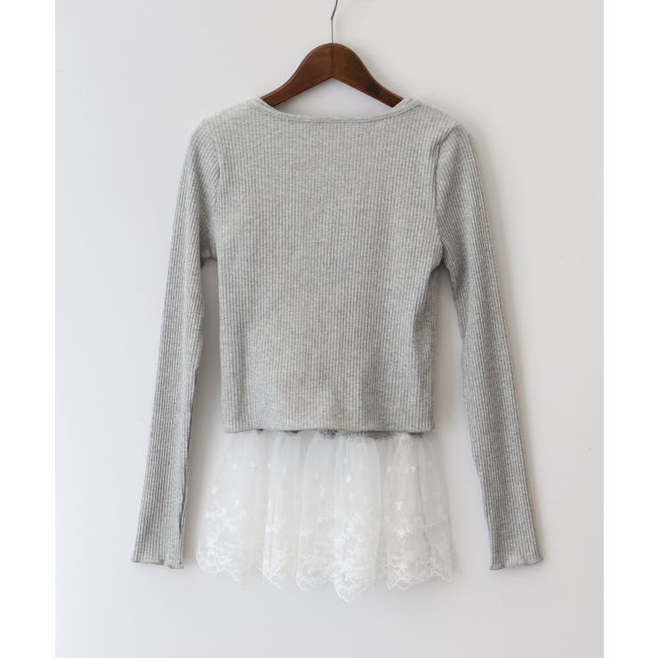 テレコチュールカーディガンセット | SpRay | 詳細画像4 