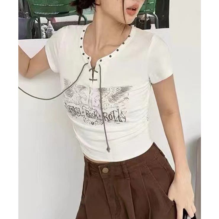 テレコイーグルスタッズTシャツ | SpRay | 詳細画像2 