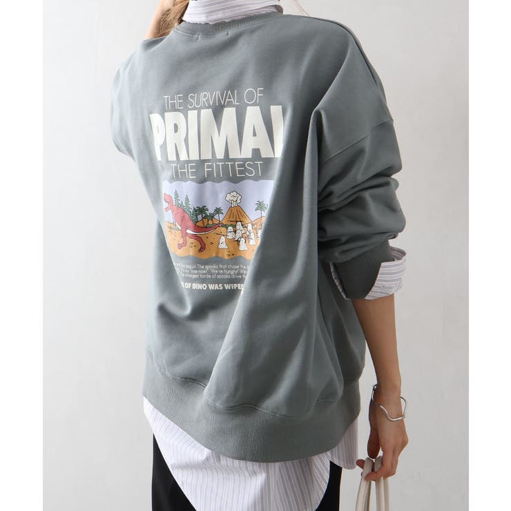 ライトカーキ | 恐竜おばけスウェット | SpRay