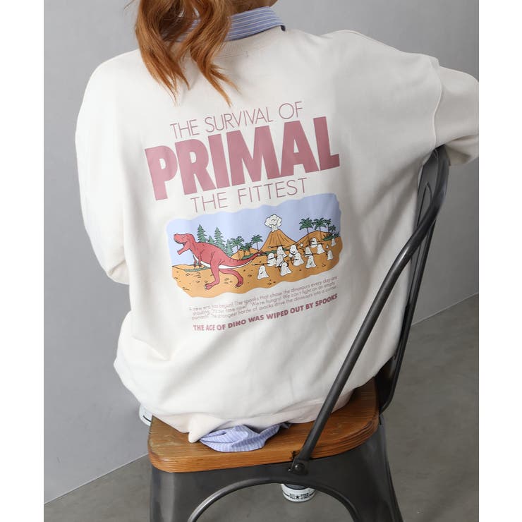 アイボリー | 恐竜おばけスウェット | SpRay