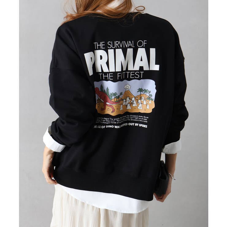 ブラック | 恐竜おばけスウェット | SpRay