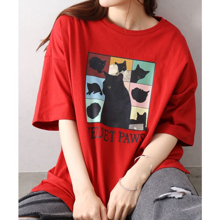 ＣＡＴ プリント Ｔシャツ | SpRay | 詳細画像19 