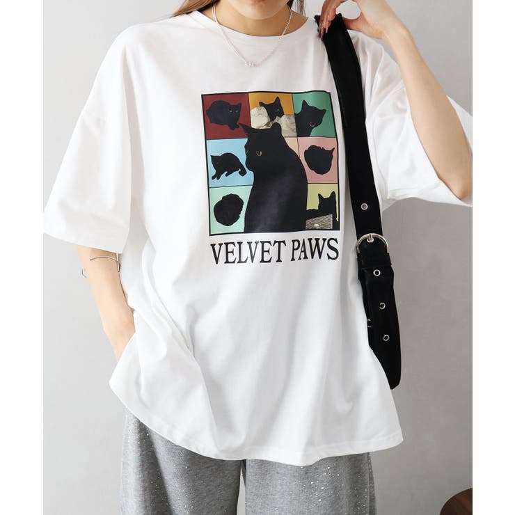 ＣＡＴ プリント Ｔシャツ | SpRay | 詳細画像5 
