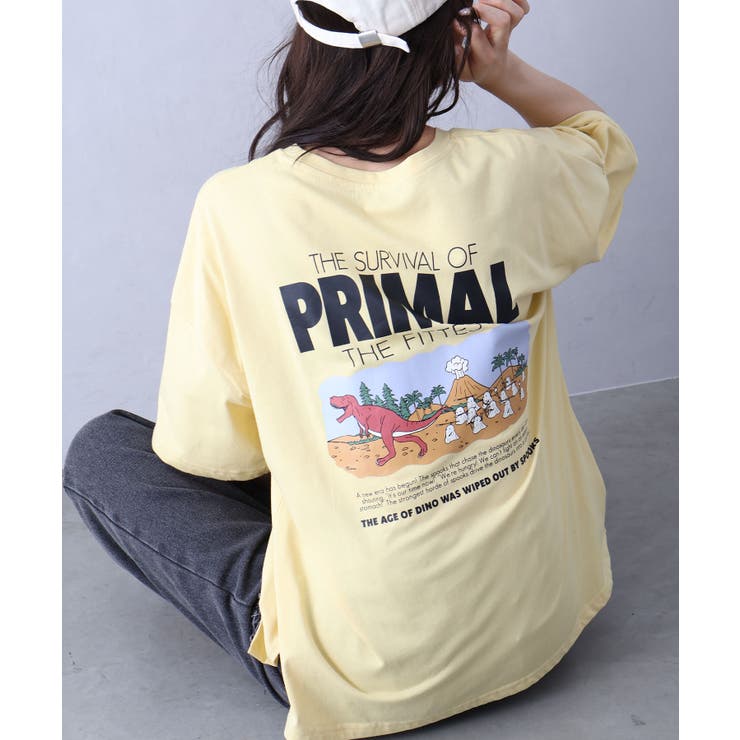 イエロー | 恐竜おばけ Ｔシャツ | SpRay