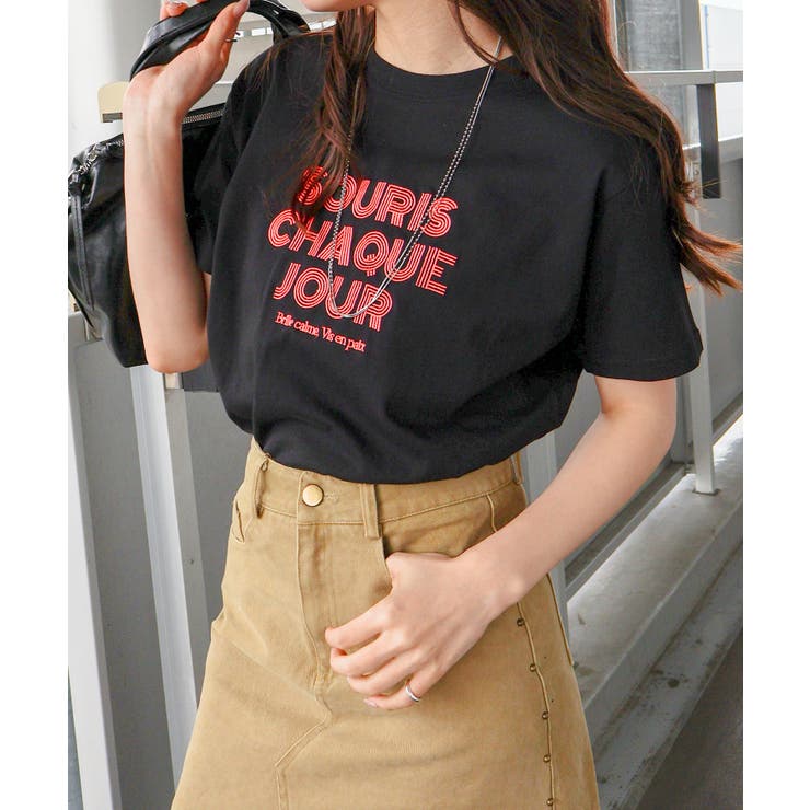 ラインロゴ刺繍 Tシャツ | SpRay | 詳細画像30 