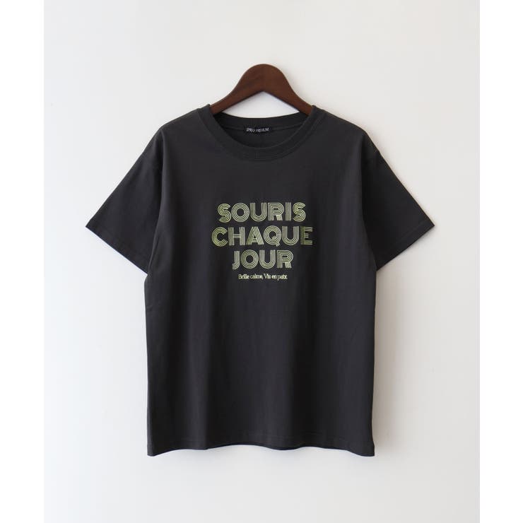 ラインロゴ刺繍 Tシャツ | SpRay | 詳細画像6 