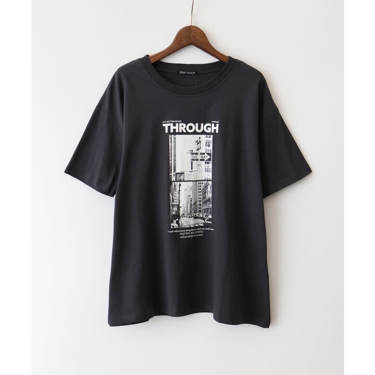 チャコールグレー | 汗染み防止フォト Tシャツ | SpRay