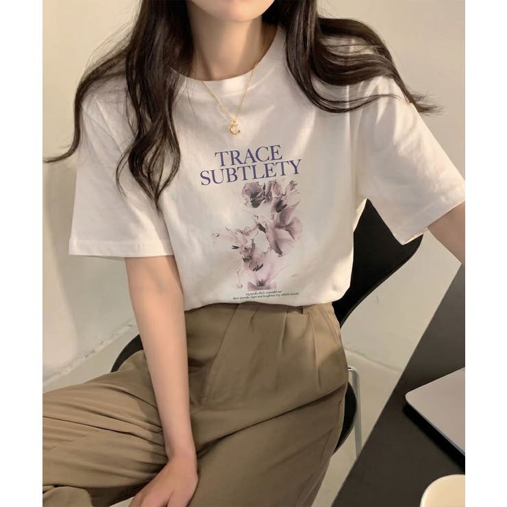 汗染み防止花フォト Tシャツ | SpRay | 詳細画像13 