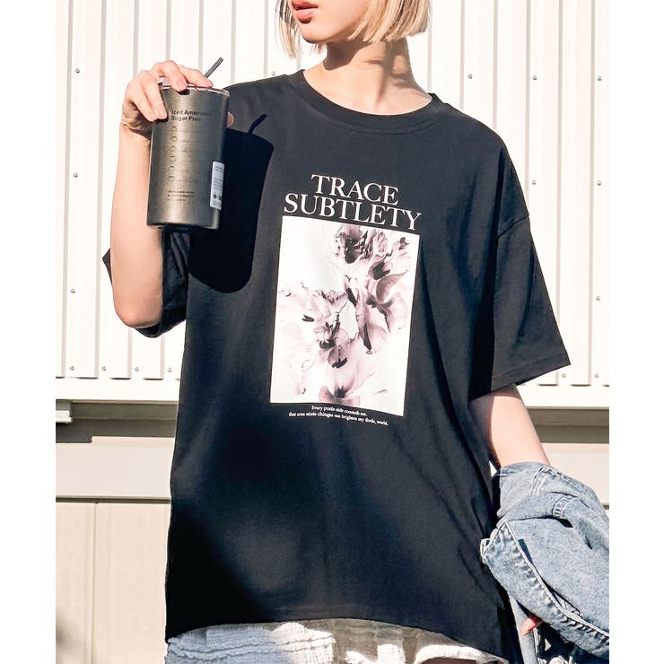 汗染み防止花フォト Tシャツ | SpRay | 詳細画像14 