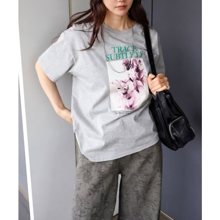 汗染み防止花フォト Tシャツ | SpRay | 詳細画像5 