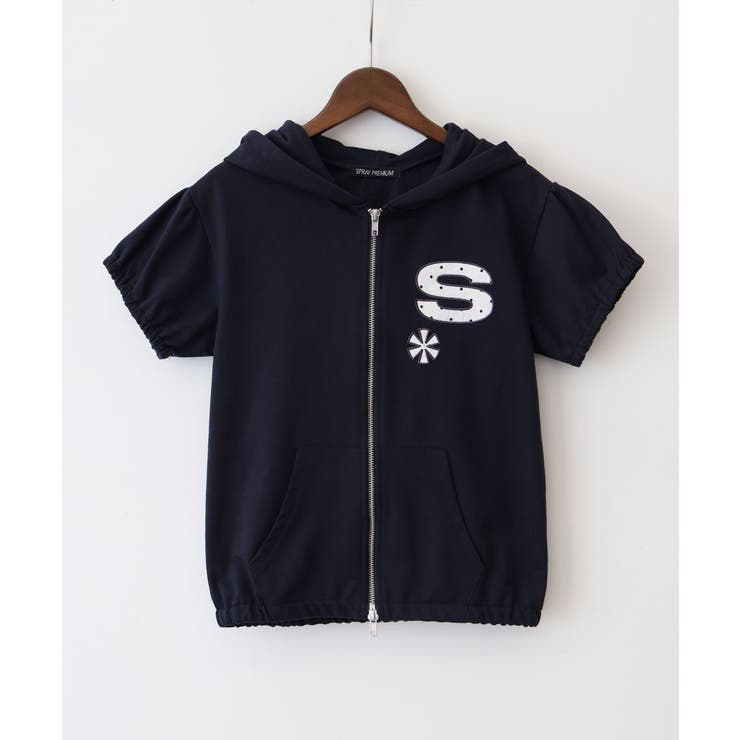 パプロゴショートスリーブ ZIPパーカー | SpRay | 詳細画像22 