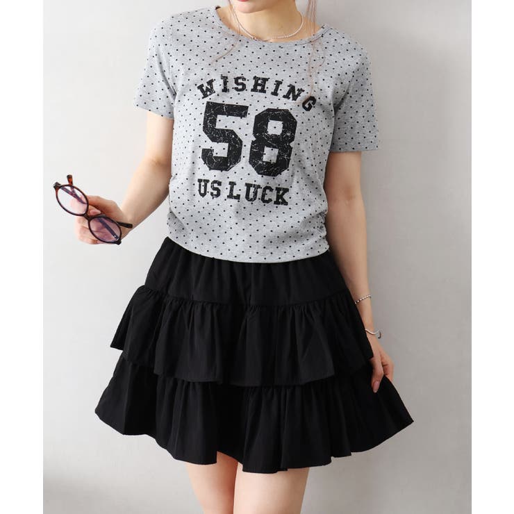 ドットナンバリングショートスリーブTシャツ | SpRay | 詳細画像2 