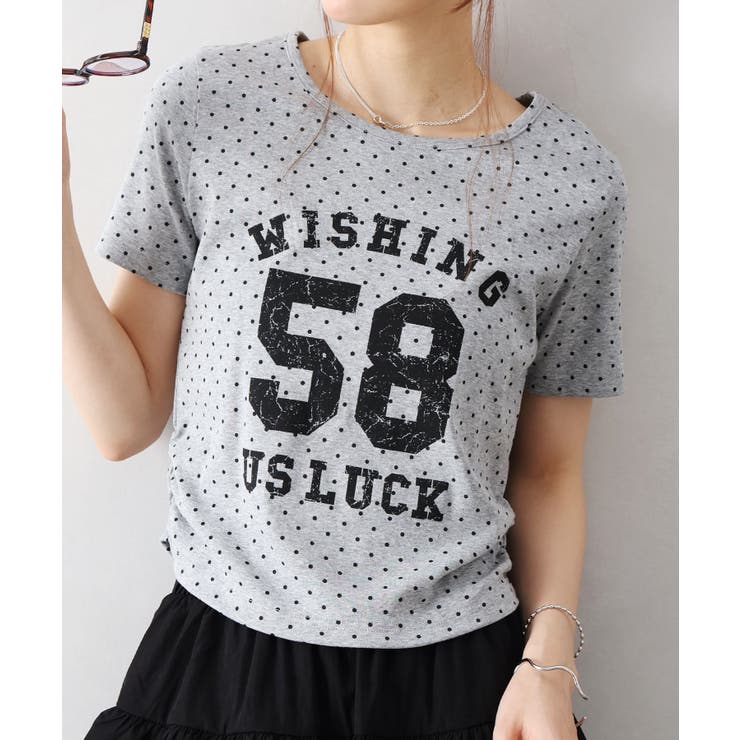 ドットナンバリングショートスリーブTシャツ | SpRay | 詳細画像3 