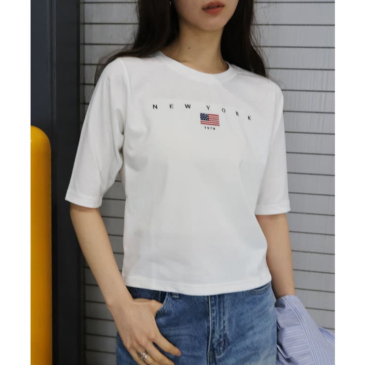 USA刺繍ロゴショートスリーブTシャツ | SpRay | 詳細画像18 